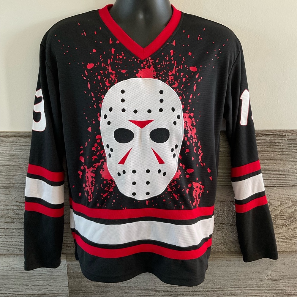 Friday the 13th Jason Voorhees Hockey Jersey #13 Size Small (L1)